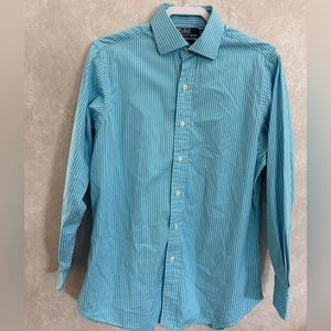 Polo by Ralph Lauren Blue/White Striped Button Down